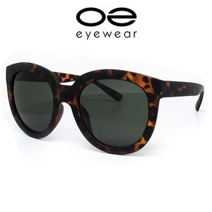 O2 Eyewear 7154 Oversize Round Sunglasses(BR)